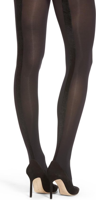 Pretty Polly Zwarte Velvet Backseam Tights Bol Com