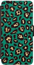 Samsung Galaxy S7 flipcase - Luipaard groen
