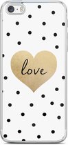 iPhone 5/5S/SE siliconen hoesje - Love dots