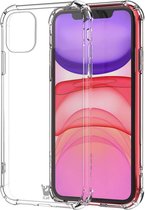 iPhone 11 Hoesje - Anti Shock Proof Siliconen Back Cover Case Hoes Transparant