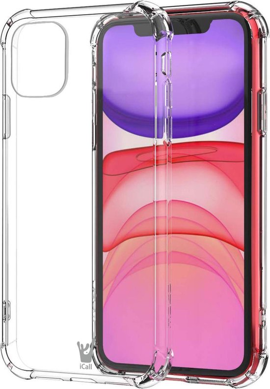 cafetaria Speeltoestellen Buitenshuis iPhone 11 Hoesje - Anti Shock Proof Siliconen Back Cover Case Hoes  Transparant | bol.com
