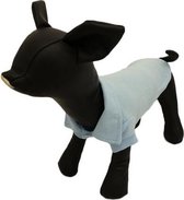 Polo shirt voor de hond in de kleur licht blauw - XXL ( rug lengte 39 cm, borst omvang 54 cm, nek omvang 36 cm )