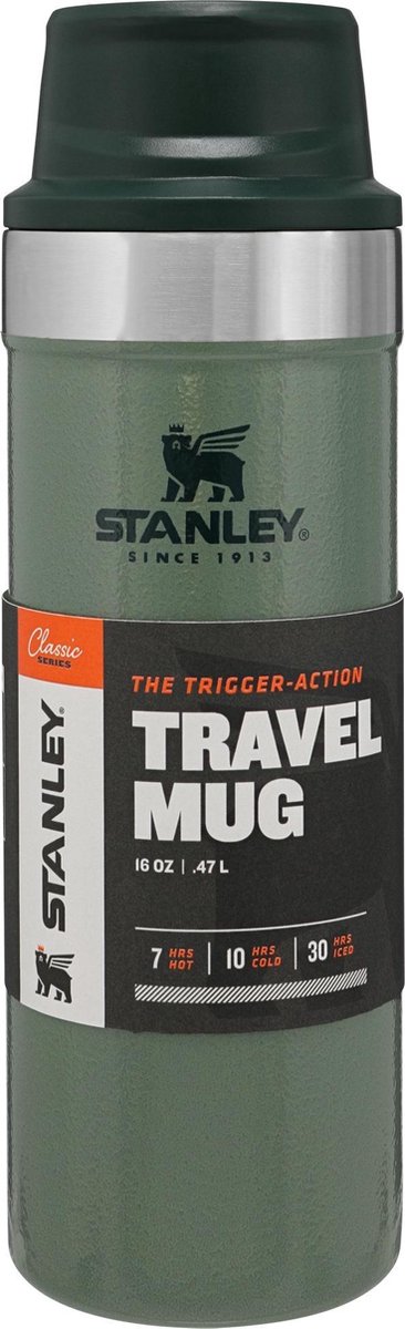 Stanley Classic Trigger-Action Travel MUG 12oz /350ml Hammertone Lake