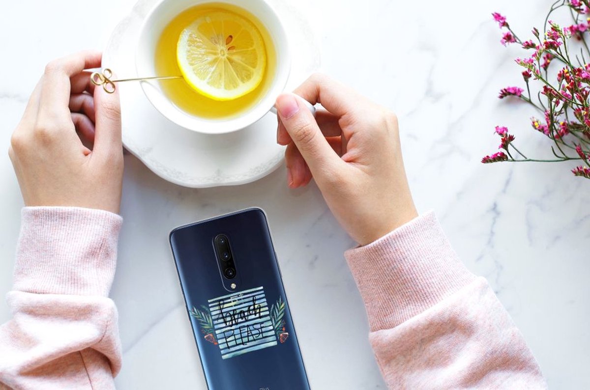 TPU Hoesje voor OnePlus 7 Pro Telefoonhoesje met Naam Boho Beach