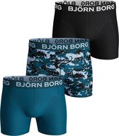 Björn Borg NY Silhouette heren boxershort - 3pack - blauw zwart - maat XXL