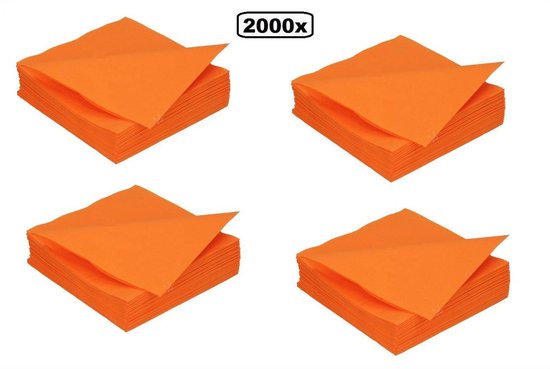 Servetten streep 20 stuks - oranje kopen? - Nederland - Dat doe