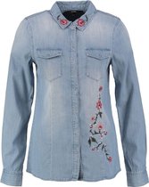 Vero moda soepele denim blouse met borduringen - Maat S