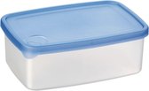 Sunware Club Cuisine Box - 2.5 Liter -  Transparant met blauw - 24 x 17 x 8.5 cm