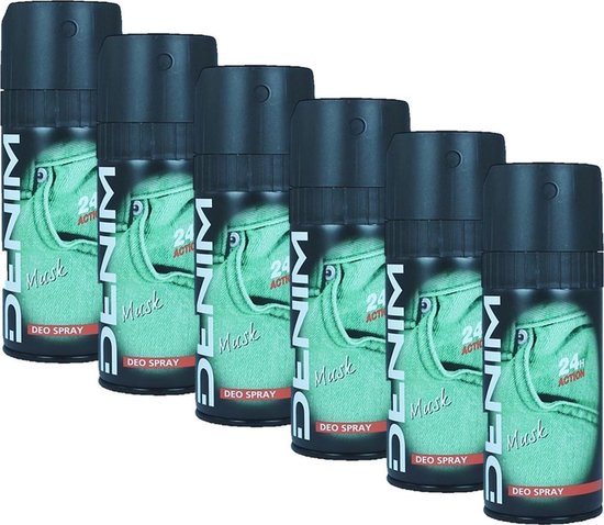 Denim Musk Deodorant spray 6 x 150 ml | bol.com