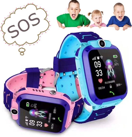 Q-12 - Kinder Horloge - LBS/GPS Tracker - Telefoonfunctie - Met camera -  IP67 | bol.com