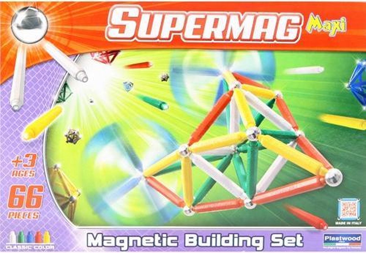 Jeu de construction magnétique Classic 48 pcs Supermag chez