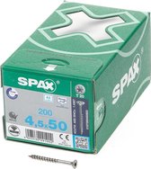 Spax Spaanplaatschroef RVS Torx 4.5 x 50 - 200 stuks