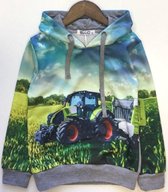 Hoodie / trui met Claas trekker (maat 134/140)