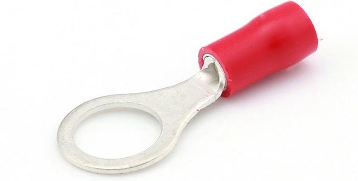 Ringkabelschoen 0.5-1.5mm² - Rood - Ø 8.4mm met bus - Per 100