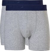 Ten Cate - Jongens - Tiener 2-Pack Basis Boxershorts - Grijs - 146/152