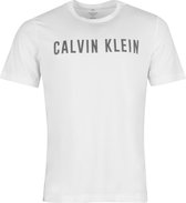 Calvin Klein Sportshirt - Maat M  - Mannen - witt/donkerblauw