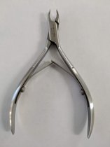 Vellentang (professionele) - 5 mm - 11 cm - dubbele spring - voor het vakkundig verwijderen van velletjes rond de nagels - zowel voor manicure als pedicure