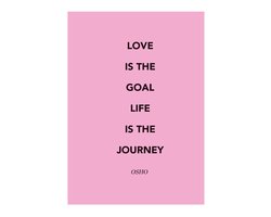 HappyBook - Notebook - Notitieboek - A5 - Osho - Quote - Roze - Gelijnd - Softcover - Werk - Studie - Dagboek - Love - School - Dagboek - Logboek - Relatiegeschenk - Boekenlegger - Zakelijk notitieboek - Structuur - Notities schrijven - Business plan