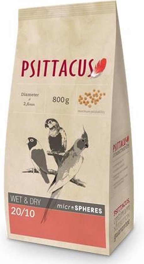 Psittacus Wet & Dry 20/10 Microspheres 800 gram