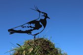 Vogel Cortenstaal - Kievit - Zwart | Cortenstaal - Zwart - 30 x 41 cm