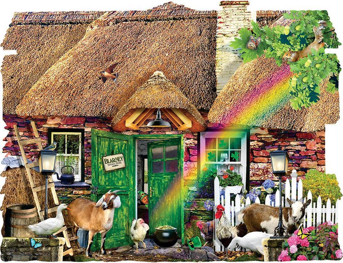 Legpuzzel - Contourpuzzel - 1000 stukjes - Irish Cottage - SunsOut