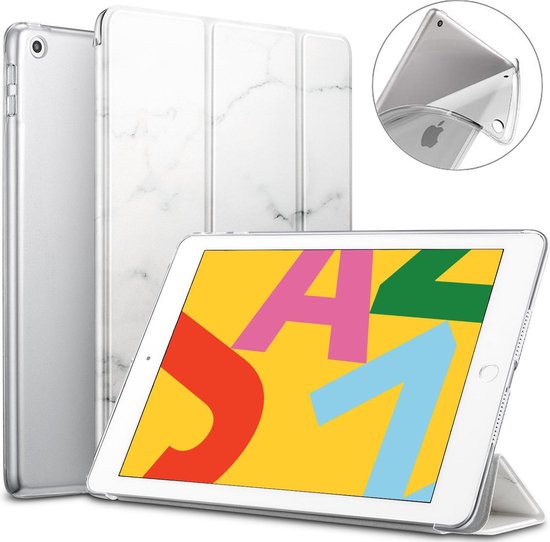 kan niet zien Pasen heet iPad 2019 / 2020 / 2021 Hoes Smart Cover - 10.2 inch - Trifold Book Case  Leer Tablet... | bol.com