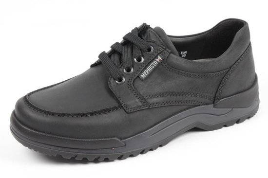 Heren Veterschoenen Mephisto Charles Black Zwart - Maat 44.5