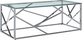 Salontafel Glas (Incl dienblad) hout - woonkamer tafel - decoratie tafel - salon tafel - wandtafel - Koffietafel