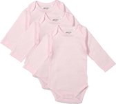 Dirkje Unisex Set(3delig) Rompers Lange Mouw Roze - Maat 62/68