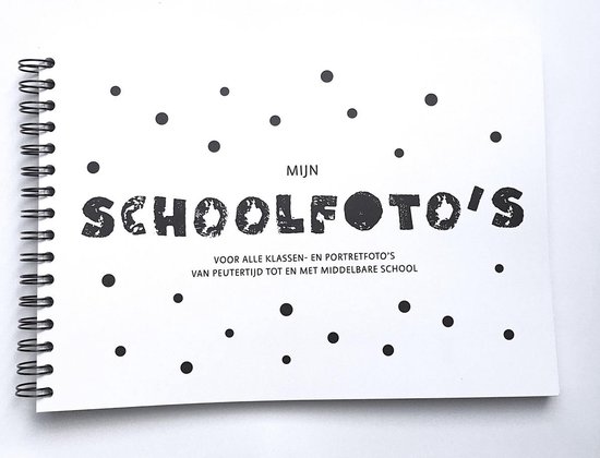 Schoolfotoboek | A4 | 74 pagina's | peuter t/m middelbareschool | schoolfoto's | BBTT design