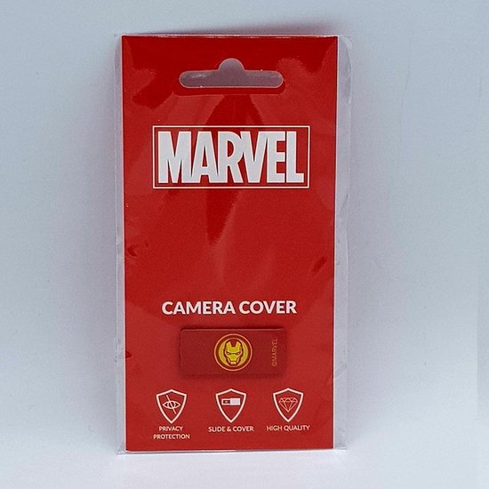 Webcam cover - licentie™ - Iron Man  01 - rood - GSMSCHERM Kapot ©