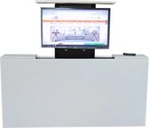 Slaaploods.nl Voetbord - Met TV Lift - 180x80x20 cm - Kunstleer Wit