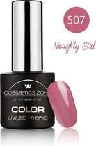Cosmetics Zone UV/LED Hybrid Gellak 7ml. Naughty Girl 507 - Naughty Girl - Glanzend - Gel nagellak