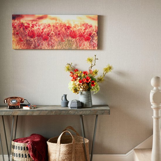 Art for the Home Canvas Klaprozen 100x40 cm bol