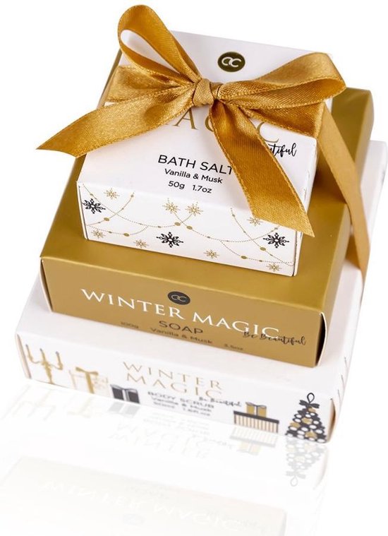 Bad set - Geschenkset – WINTER MAGIC – 3-Delig - Vanilla & Musk - voor hem  en haar -... | bol.com