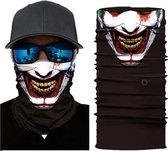 Motor Gezichtsmasker Nekwarmer Smiley - Masker - Joker - Motormasker - Skimasker - Motorsjaal - Halloween face shield spatmasker gezichtscherm