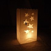 Candlebag ster - 10 stuks - Kaars zak - windlicht - papieren kaars houder - lichtzak - candle bag