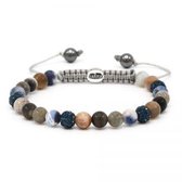 Karma heren armband 96053 Fearless Silver Logo Tube