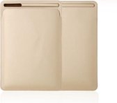 DrPhone - PU Lederen Sleeve met penhouder- Geschikt voor iOS Tablet & iOS Styluspen – Goud