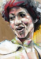 Aretha Franklin canvas print (40x60cm)