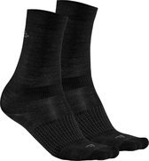 Chaussettes de sports d'hiver Craft - Taille 34-36 - Unisexe - noir / gris