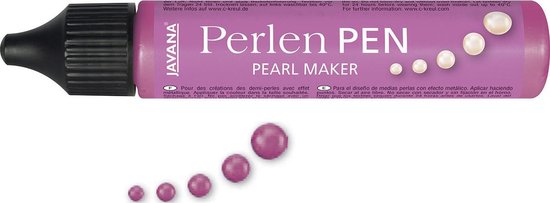 Javana Pink Pearl Effect Pen 29 ml - Pour les textiles et autres surfaces