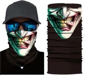 Motor Gezichtsmasker Nekwarmer Joker - Masker - Motormasker - Skimasker - Motorsjaal - Halloween face shield spatmasker gezichtscherm