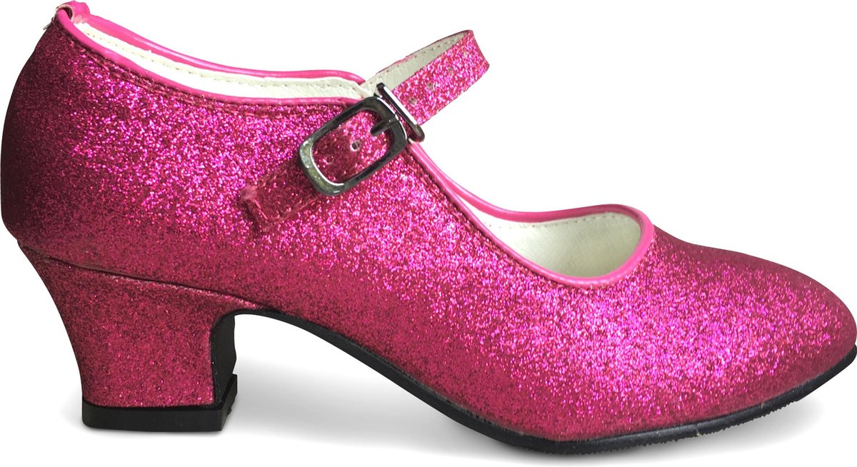 Vruchtbaar Bedrijfsomschrijving steek Prinsessen hakken Schoenen Roze Glitter bij prinsessenjurk, k3 jurk - mt 30  -... | bol.com