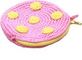 Naturezoo Etuitje Rond Met Stippen 8 Cm Roze/geel