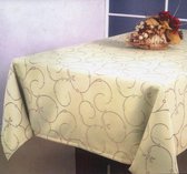 Luxe Stoffen Tafellaken - Tafelkleed - Tafelzeil - Hoogwaardig - All Over Beige - 170 cm rond