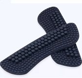 1 paire de protège-talons - Semelle intérieure en silicone - Talon de massage - Taille unique - Noir