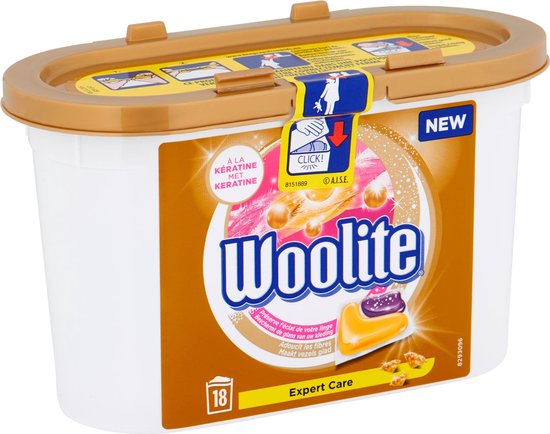 Woolite Expert Care Wasmiddel - 18 capsules