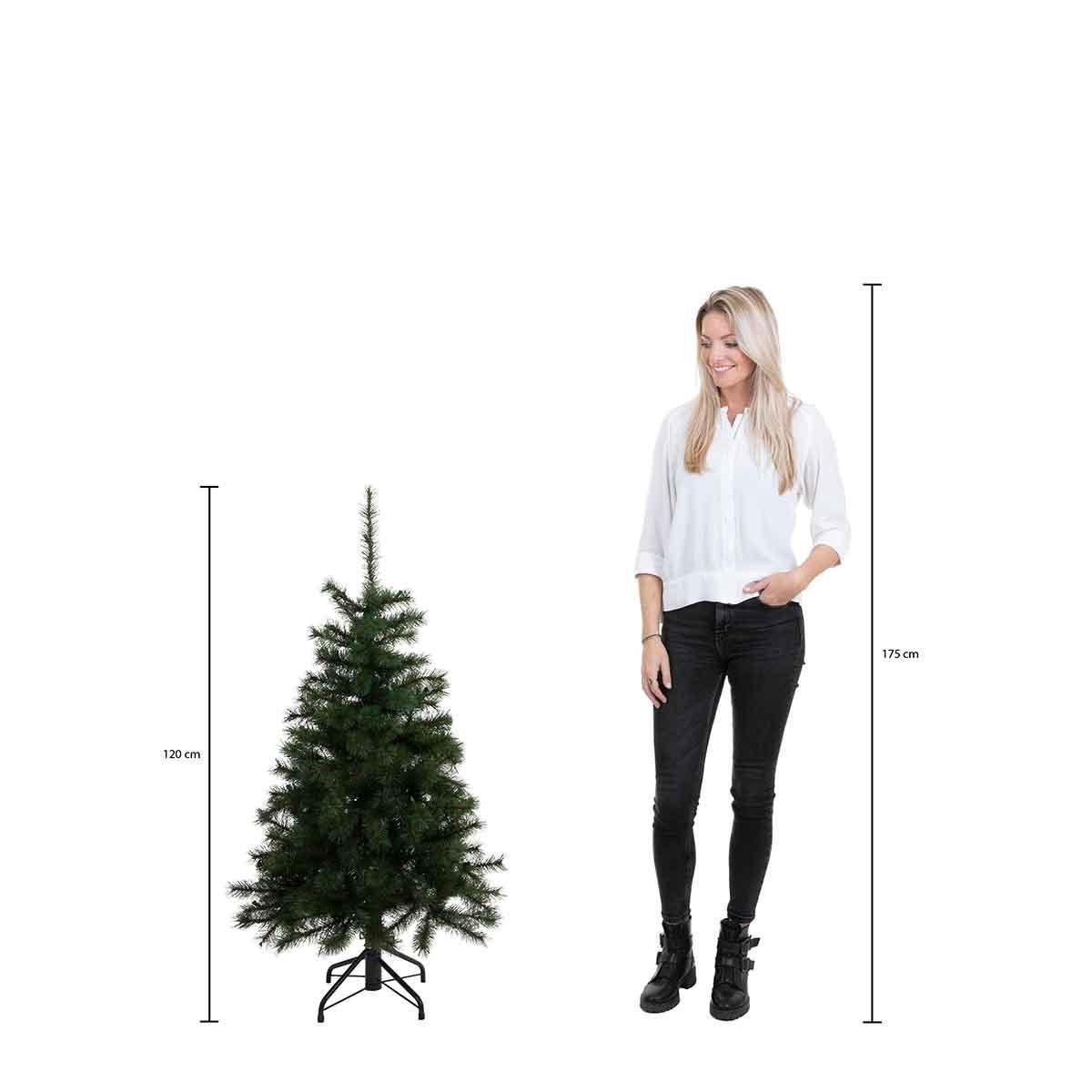 Triumph Tree Forest Frosted Kunstkerstboom Smal - H120 x Ø69 cm - Groen – foto 3