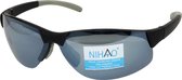 Nihao Ness Sportbril HD 1.1mm 7 Layers Polarized Lens - TR-90 Ultra-Light frame - Anti-Reflect coating - True Silver Revo Coating - TPU Anti-Swet Neusvleugels en Temple Tip - UV400